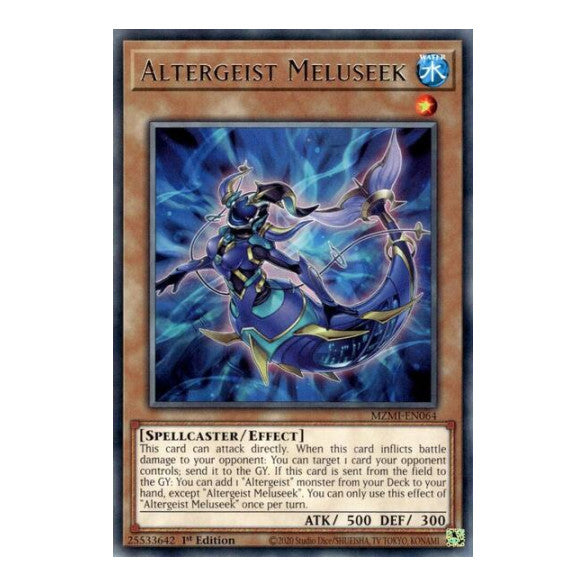 Altergeist Meluseek (MZMI) #MZMI-EN064 Rare (1st Edition Near Mint) Maze of Millennia YuGiOh: 2024