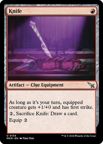 Knife (MKM) #134 Uncommon (Lightly Played) Murders at Karlov Manor Magic: The Gathering: 2024