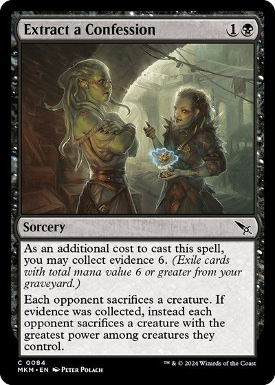 Extract a Confession (MKM) #84 Common (Lightly Played) Murders at Karlov Manor Magic: The Gathering: 2024