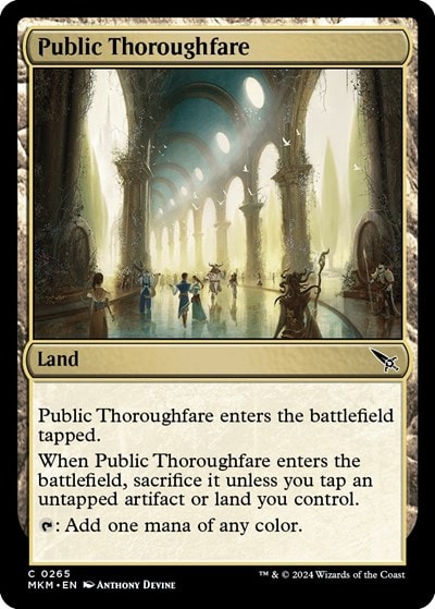 Public Thoroughfare (MKM) #265 Common (Lightly Played) Murders at Karlov Manor Magic: The Gathering: 2024