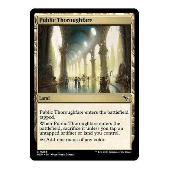 Public Thoroughfare (MKM) #265 Common (Lightly Played) Murders at Karlov Manor Magic: The Gathering: 2024