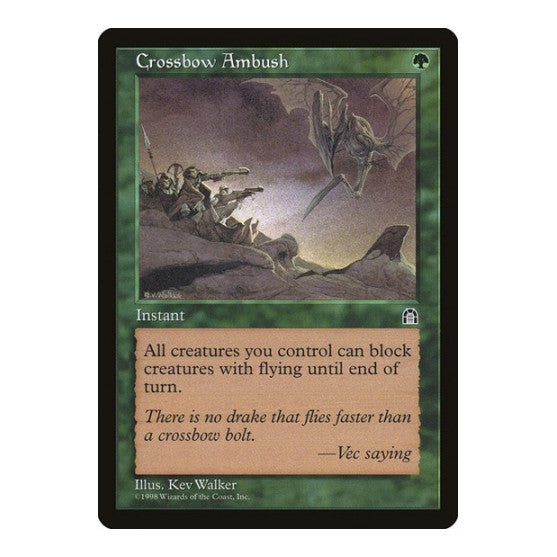 Crossbow Ambush (STH) #105 Common (Lightly Played) Stronghold Magic: The Gathering: 1998