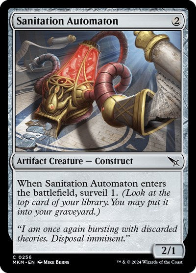 Sanitation Automaton (MKM) #256 Common (Lightly Played) Murders at Karlov Manor Magic: The Gathering: 2024