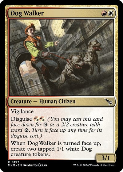 Dog Walker (MKM) #197 Common (Lightly Played) Murders at Karlov Manor Magic: The Gathering: 2024