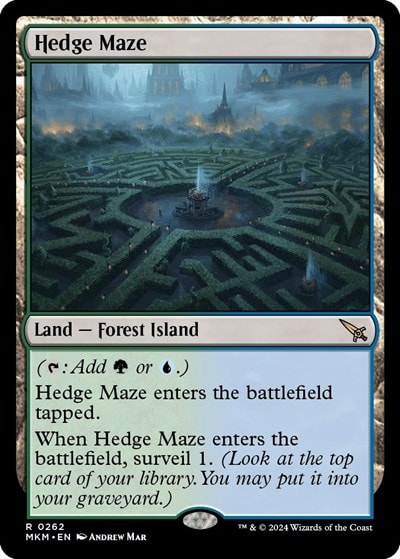 Hedge Maze (MKM) #262 Rare (Lightly Played) Murders at Karlov Manor Magic: The Gathering: 2024
