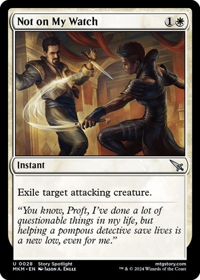 Not on my Watch (MKM) #28 Uncommon (Lightly Played) Murders at Karlov Manor Magic: The Gathering: 2024