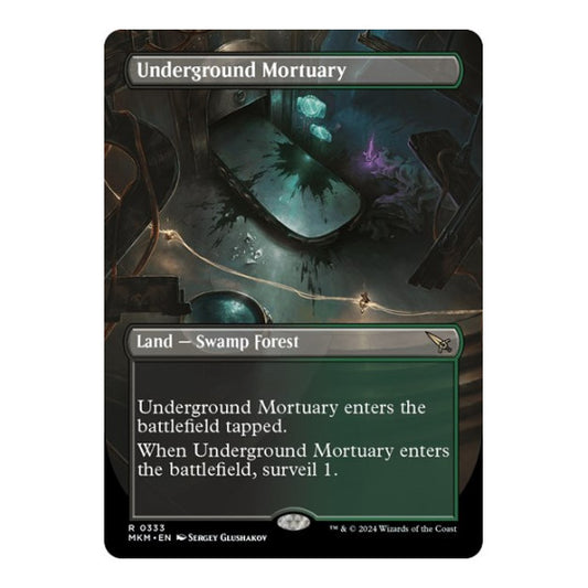 Underground Mortuary Borderless (MKM) #333 Rare (Near Mint) Murders at Karlov Manor Magic: The Gathering: 2024