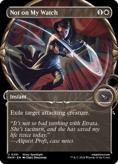 Not on my Watch Showcase (MKM) #291 Uncommon (Lightly Played) Murders at Karlov Manor Magic: The Gathering: 2024