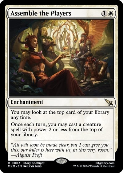 Assemble the Players (MKM) #3 Rare (Lightly Played) Murders at Karlov Manor Magic: The Gathering: 2024