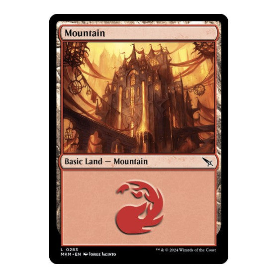 Mountain 0283 (MKM) #283 Land (Foil Lightly Played) Murders at Karlov Manor Magic: The Gathering: 2024