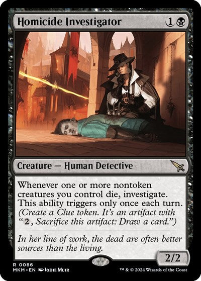 Homicide Investigator (MKM) #86 Rare (Lightly Played) Murders at Karlov Manor Magic: The Gathering: 2024