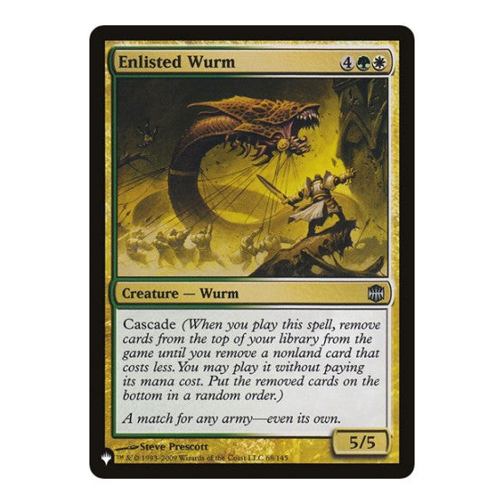 Enlisted Wurm (LIST) #68/145 Uncommon (Lightly Played) The List Reprints Magic: The Gathering: 2026