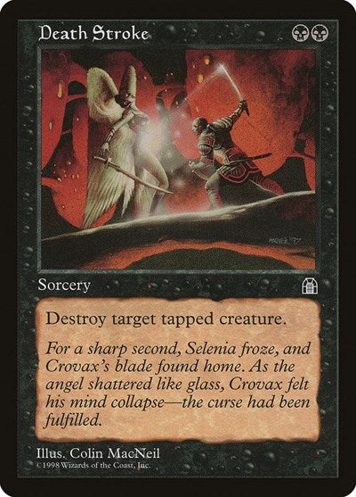 Death Stroke (STH) #57 Common Stronghold Magic: The Gathering: 1998