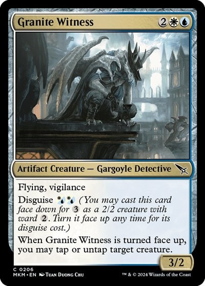 Granite Witness (MKM) #206 Common (Lightly Played) Murders at Karlov Manor Magic: The Gathering: 2024