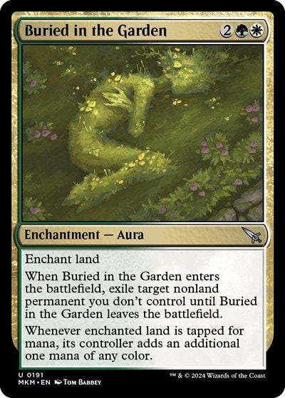 Buried in the Garden (MKM) #191 Uncommon (Lightly Played) Murders at Karlov Manor Magic: The Gathering: 2024
