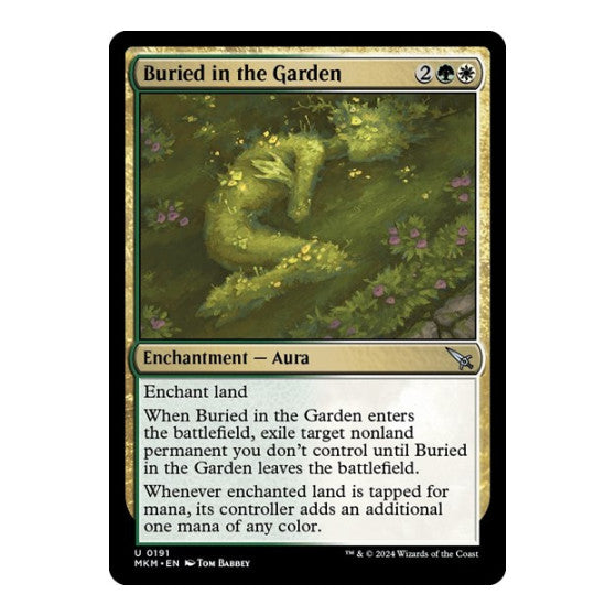Buried in the Garden (MKM) #191 Uncommon (Lightly Played) Murders at Karlov Manor Magic: The Gathering: 2024