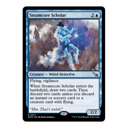 Steamcore Scholar (MKM) #71 Rare (Lightly Played) Murders at Karlov Manor Magic: The Gathering: 2024