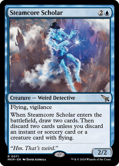 Steamcore Scholar (MKM) #71 Rare (Lightly Played) Murders at Karlov Manor Magic: The Gathering: 2024