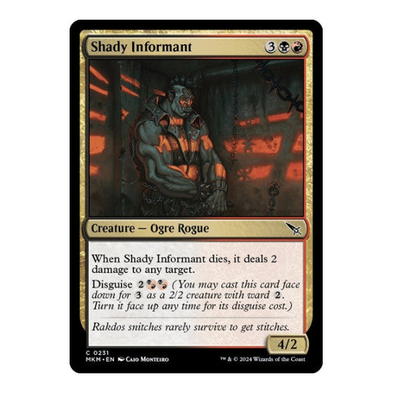 Shady Informant (MKM) #231 Common Murders at Karlov Manor Magic: The Gathering: 2024