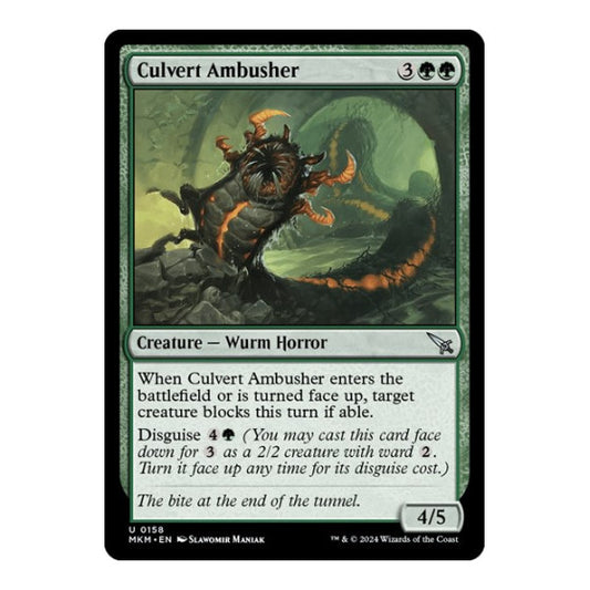 Culvert Ambusher (MKM) #158 Uncommon (Lightly Played) Murders at Karlov Manor Magic: The Gathering: 2024
