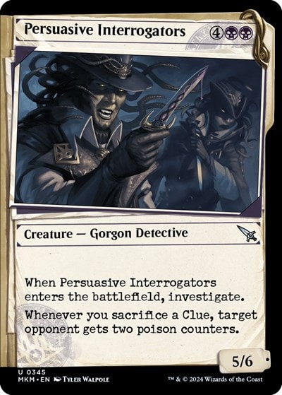 Persuasive Interrogators Showcase (MKM) #345 Uncommon (Lightly Played) Murders at Karlov Manor Magic: The Gathering: 2024