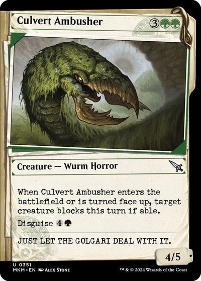 Culvert Ambusher Showcase (MKM) #351 Uncommon (Lightly Played) Murders at Karlov Manor Magic: The Gathering: 2024