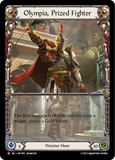 Olympia Prized Fighter (HVY) #HVY092 Majestic (Lightly Played) Heavy Hitters Flesh and Blood TCG: 2024