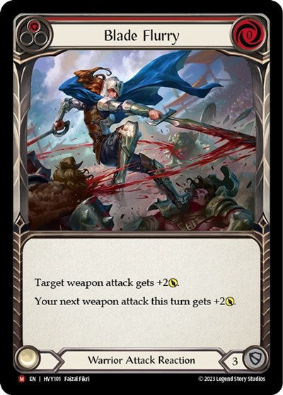 2024 Flesh & Blood TCG: Heavy Hitters (HVY) - Blade Flurry (#HVY101, Majestic)