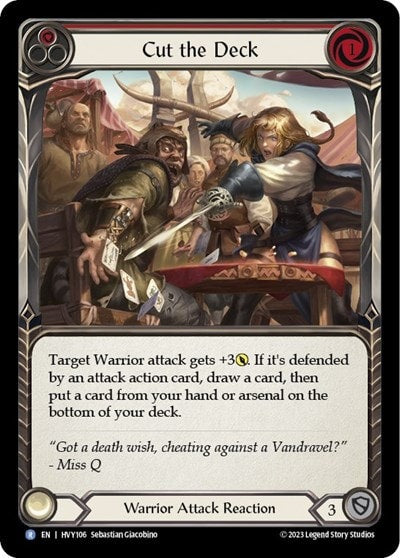 cut the deck red (HVY) #HVY106 Rare (Lightly Played) Heavy Hitters Flesh and Blood TCG: 2024