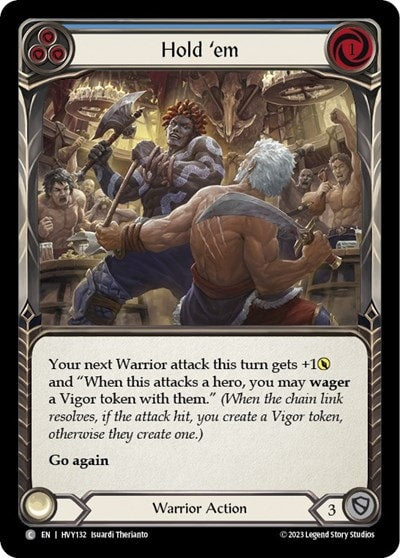 hold em blue (HVY) #HVY132 Common (Lightly Played) Heavy Hitters Flesh and Blood TCG: 2024