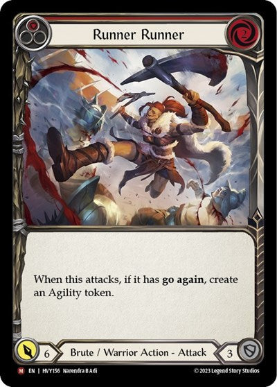 runner runner (HVY) #HVY156 Majestic (Near Mint) Heavy Hitters Flesh & Blood TCG: 2024