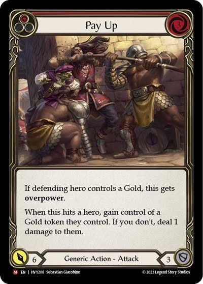 pay up (HVY) #HVY208 Majestic (Lightly Played) Heavy Hitters Flesh and Blood TCG: 2024
