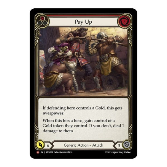 Pay Up (HVY) #HVY208 Majestic (Lightly Played) Heavy Hitters Flesh and Blood TCG: 2024