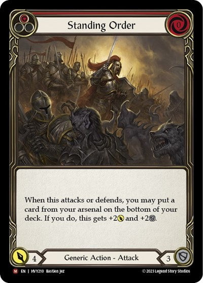 standing order (HVY) #HVY210 Majestic (Near Mint) Heavy Hitters Flesh and Blood TCG: 2024