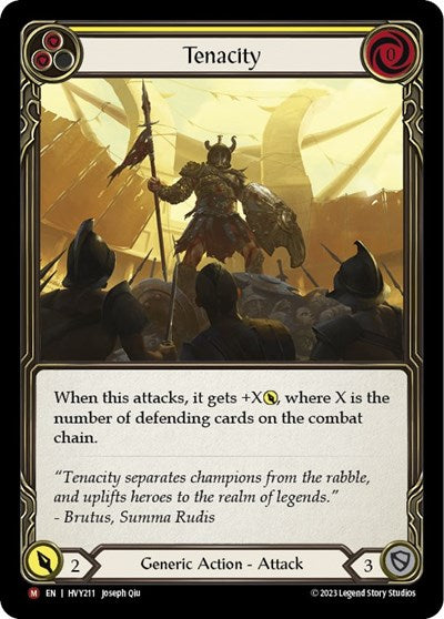 tenacity (HVY) #HVY211 Majestic (Near Mint) Heavy Hitters Flesh & Blood TCG: 2024