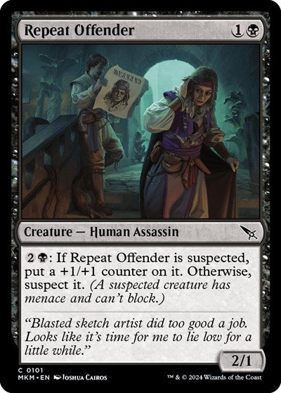 Repeat Offender (MKM) #101 Common (Near Mint) Murders at Karlov Manor Magic: The Gathering: 2024