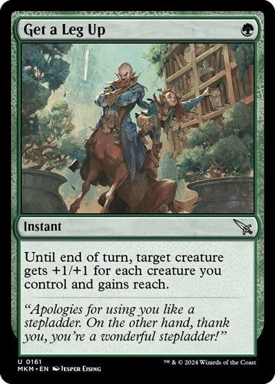 Get a Leg Up (MKM) #161 Uncommon (Lightly Played) Murders at Karlov Manor Magic: The Gathering: 2024