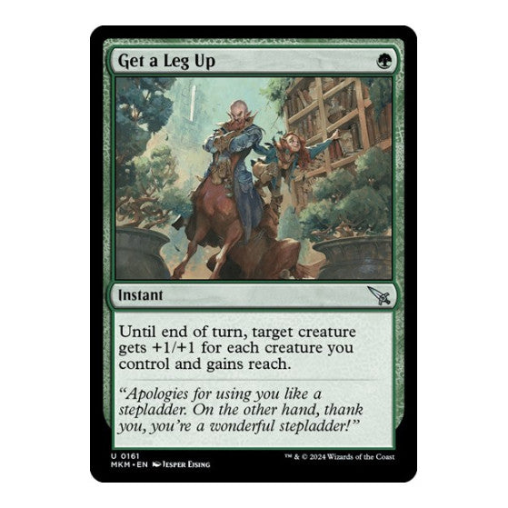 Get a Leg Up (MKM) #161 Uncommon (Lightly Played) Murders at Karlov Manor Magic: The Gathering: 2024
