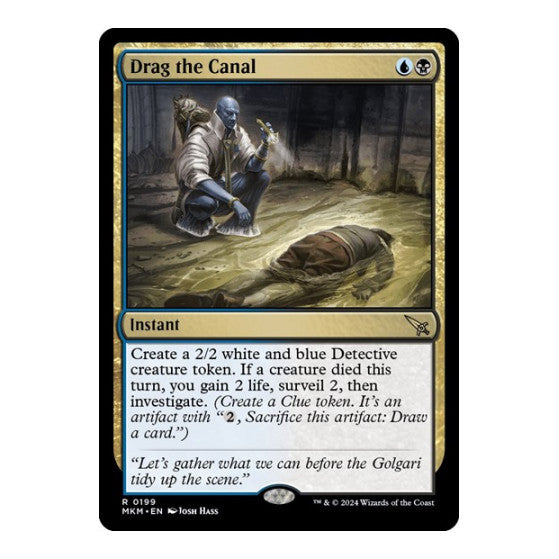 Drag the Canal (MKM) #199 Rare (Lightly Played) Murders at Karlov Manor Magic: The Gathering: 2024