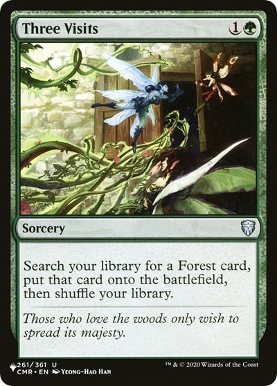 Three Visits (LIST) #261/361 Uncommon (Near Mint) The List Reprints Magic: The Gathering: 2026