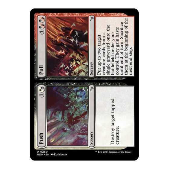 Push // Pull (MKM) #250 Uncommon (Lightly Played) Murders at Karlov Manor Magic: The Gathering: 2024