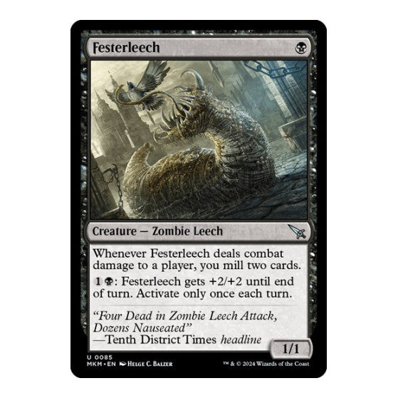 Festerleech (MKM) #85 Uncommon (Lightly Played) Murders at Karlov Manor Magic: The Gathering: 2024