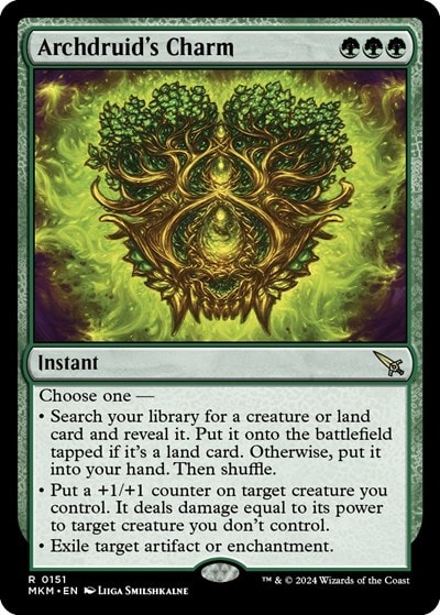 Archdruids Charm (MKM) #151 Rare (Near Mint) Murders at Karlov Manor Magic: The Gathering: 2024
