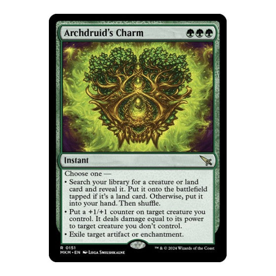 Archdruids Charm (MKM) #151 Rare (Near Mint) Murders at Karlov Manor Magic: The Gathering: 2024