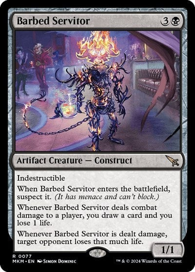 Barbed Servitor (MKM) #77 Rare (Lightly Played) Murders at Karlov Manor Magic: The Gathering: 2024