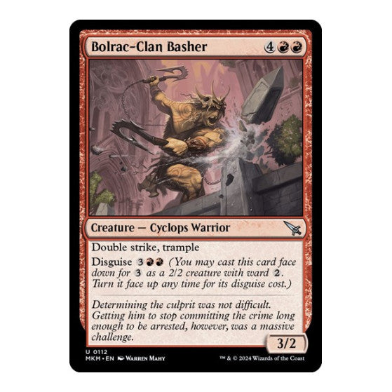 Bolrac-Clan Basher (MKM) #112 Uncommon (Lightly Played) Murders at Karlov Manor Magic: The Gathering: 2024