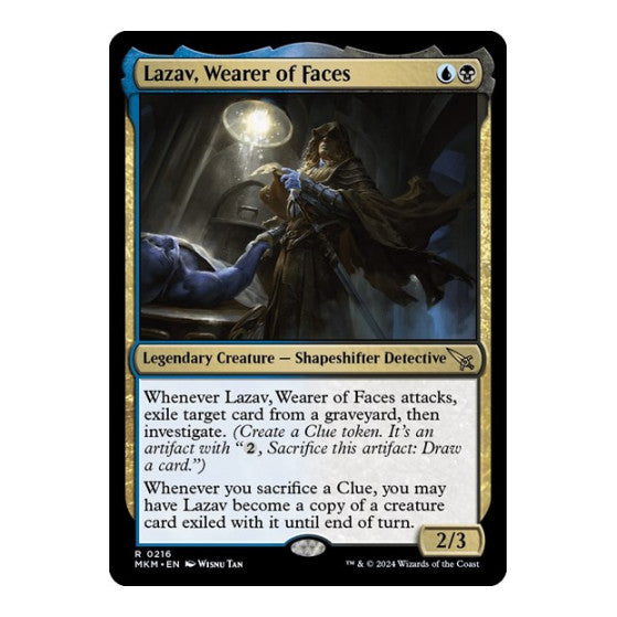 Lazav, Wearer of Faces (MKM) #216 Rare Murders at Karlov Manor Magic: The Gathering: 2024