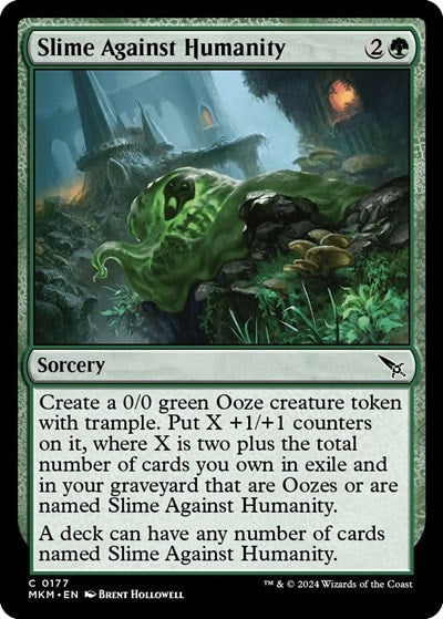 Slime Against Humanity (MKM) #177 Common (Lightly Played) Murders at Karlov Manor Magic: The Gathering: 2024