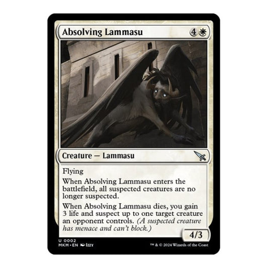Absolving Lammasu (MKM) #2 Uncommon (Lightly Played) Murders at Karlov Manor Magic: The Gathering: 2024