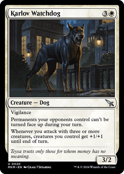 Karlov Watchdog (MKM) #20 Uncommon Murders at Karlov Manor Magic: The Gathering: 2024